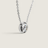 1.5CT Donut Set Pendant Necklace