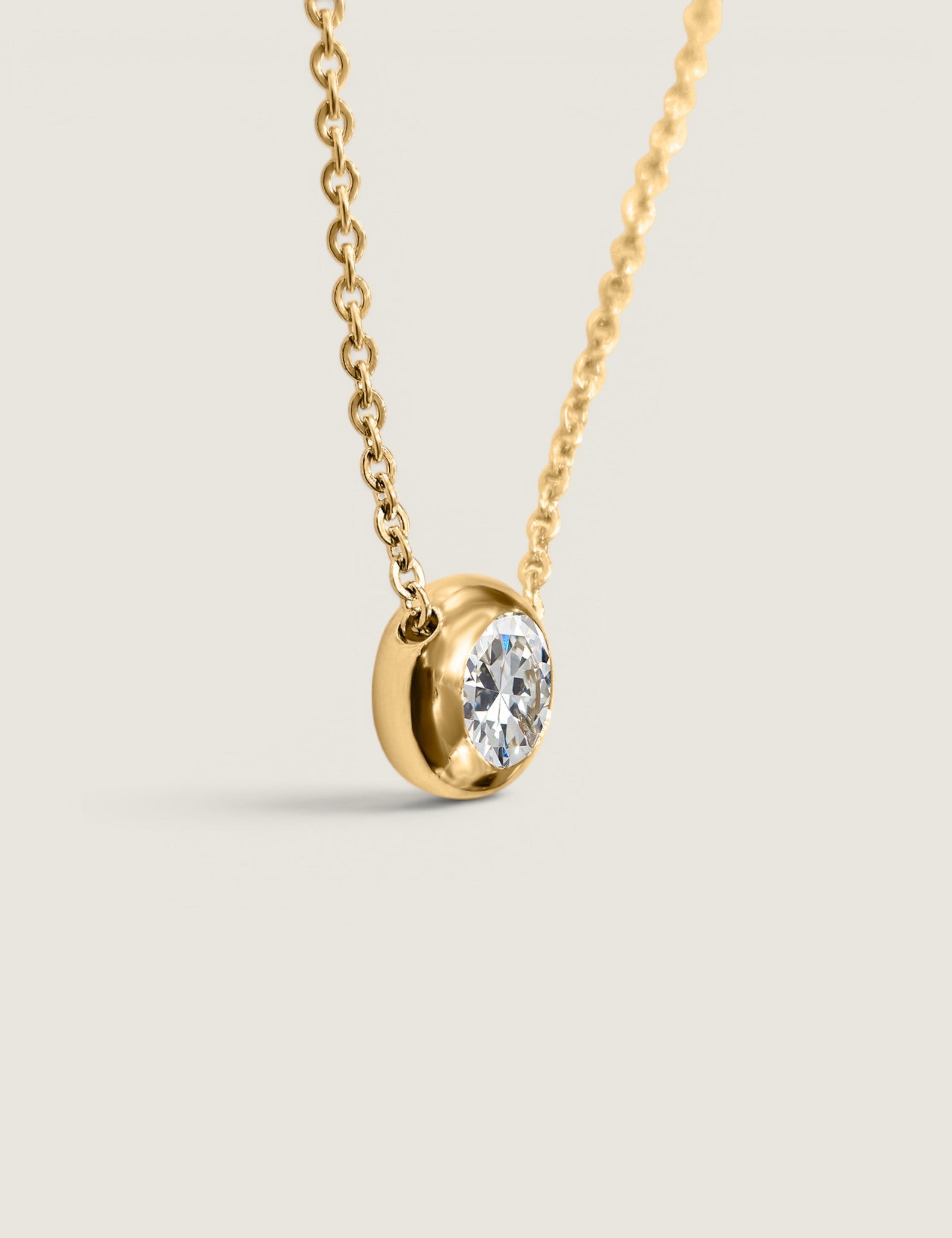 1.5CT Donut Set Pendant Necklace
