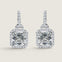 Asscher Pave Drop Earrings (8.5 TCW) - Fantasia by DeSerio