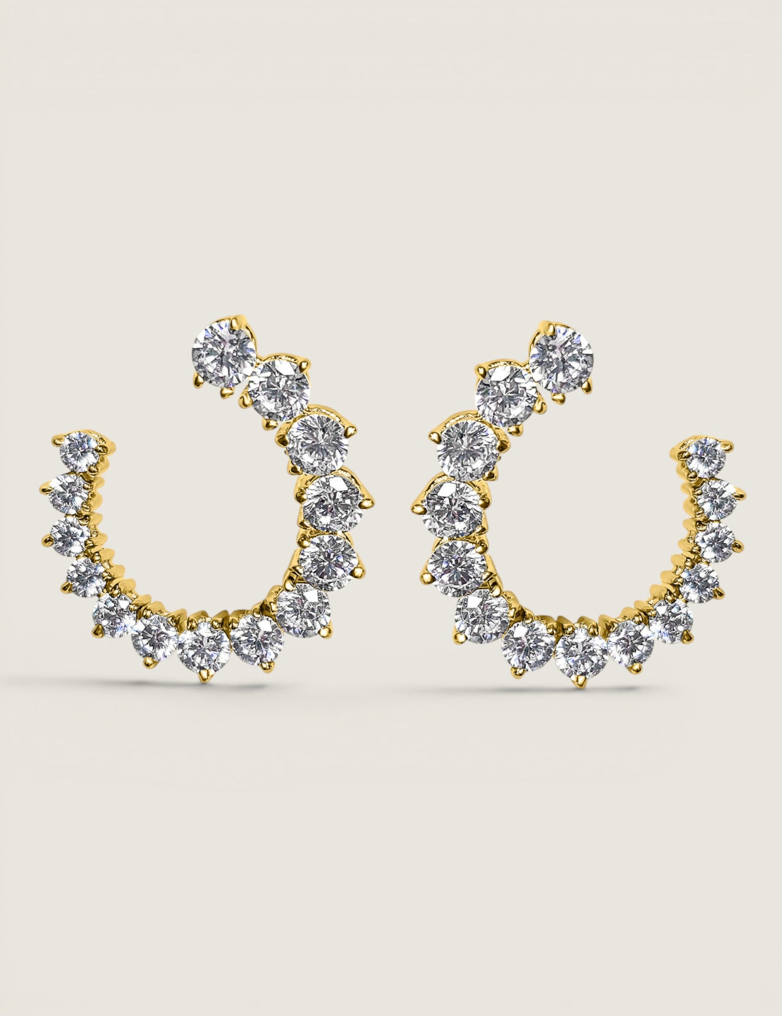 Brilliant Cut Swirl Earrings (3.25 TCW)