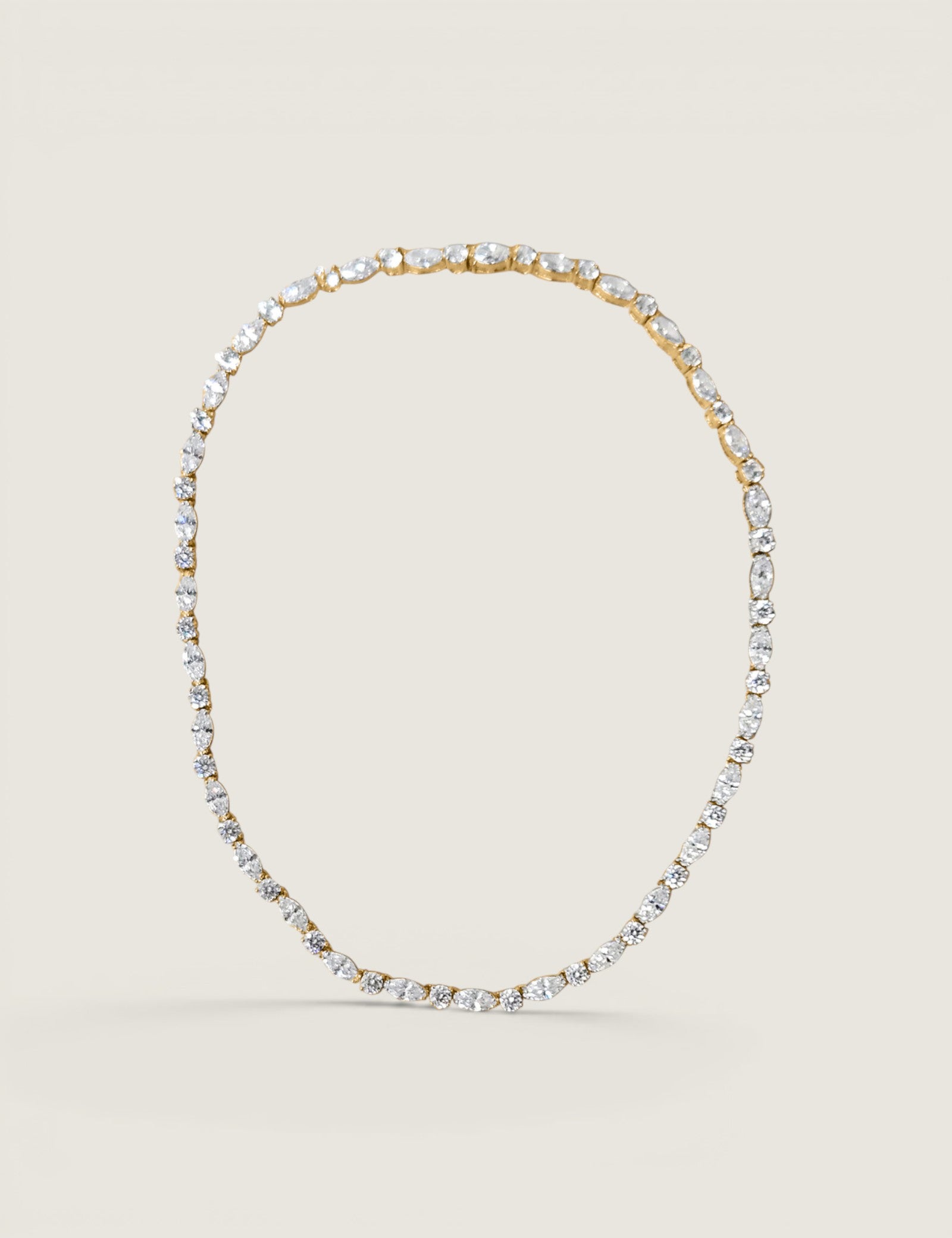 NECKLACE RD. W MARQ.CZ - NMR/CZ