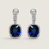 PAVE CUSHION DROP EARRING - EF1214/SAP/CZ