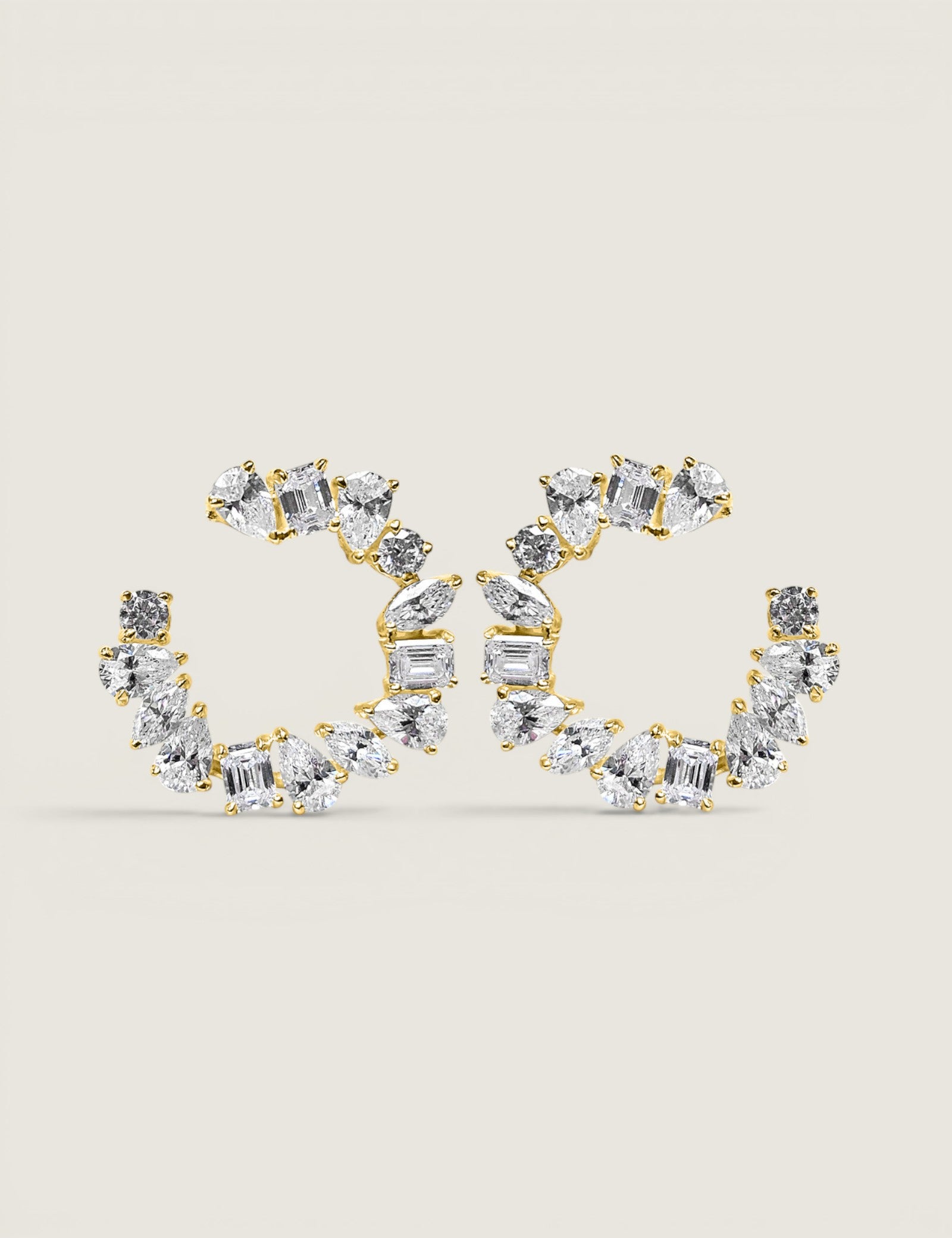 Multi Shape Swirl Earrings (4 TCW)