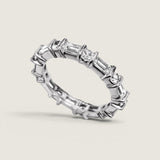 Baguette and Round Alternating Eternity Band (1.35 TCW)