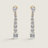 Asscher Top with Multistone Drop