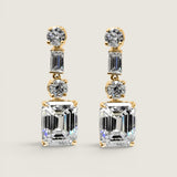 6CT EMERALD CUT DROP EARRING (13.6 TCW)