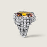 Citrine Crown Ring