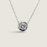 1.5CT Donut Set Pendant Necklace