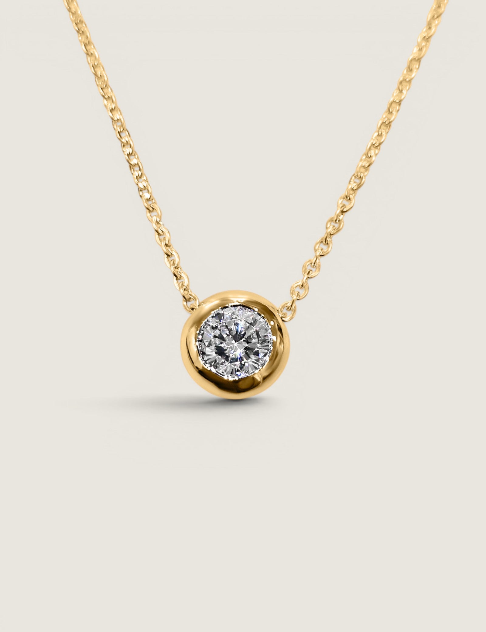 1.5CT Donut Set Pendant Necklace