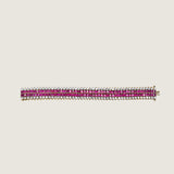 Channel Set Four Row Ruby Bracelet (17.4 TCW)