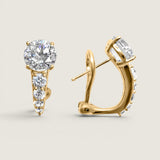 2CT STUD WITH PAVE UNDERNEATH - EF1223/CZ