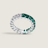Emerald Contrast Eternity Band (4.6 TCW)