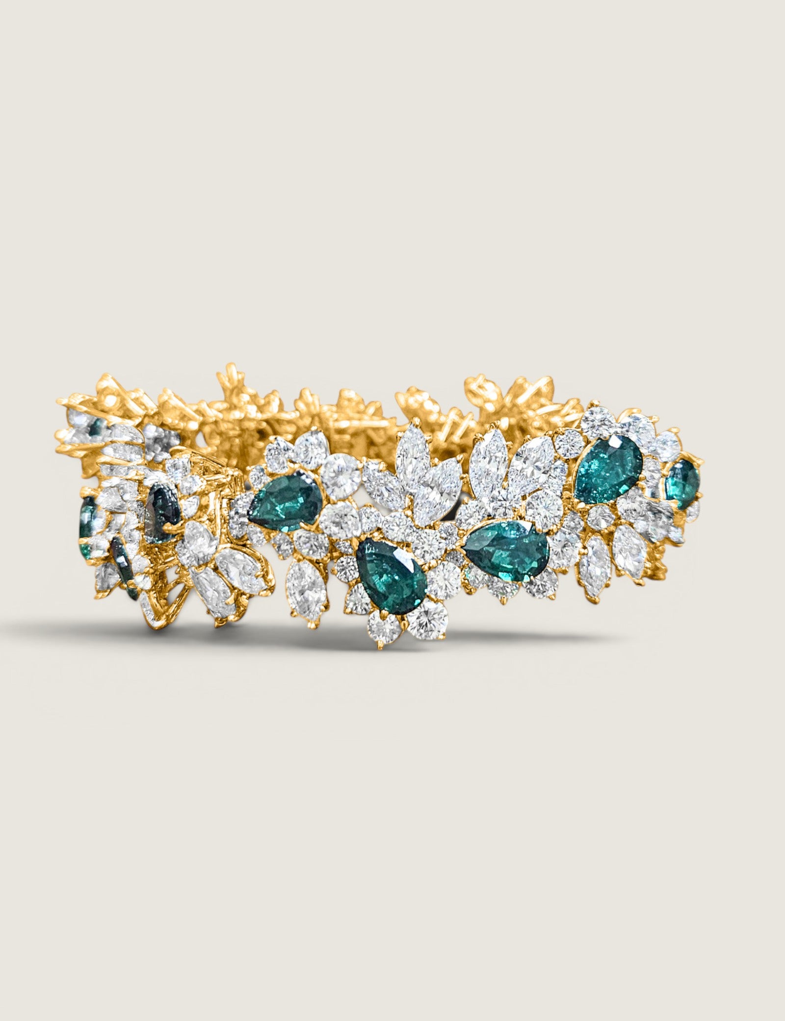 Vine Bracelet with Emerald Pears (12 TCW)
