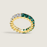Emerald Contrast Eternity Band (4.6 TCW)