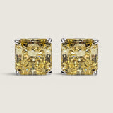 Canary Radiant-Cut Studs (7 TCW)