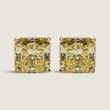 Canary Radiant-Cut Studs (7 TCW)