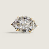 Regal Reverie Three Stone Ring (12.3 TCW)