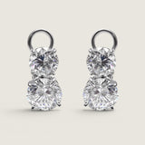Graduated Double Stud Earrings (12 TCW)