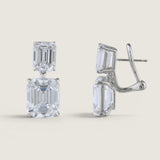 Double Emerald-Cut Drop Earrings (19 TCW)