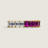 Ruby Contrast Eternity Band (4.6 TCW) | Modern Diamond