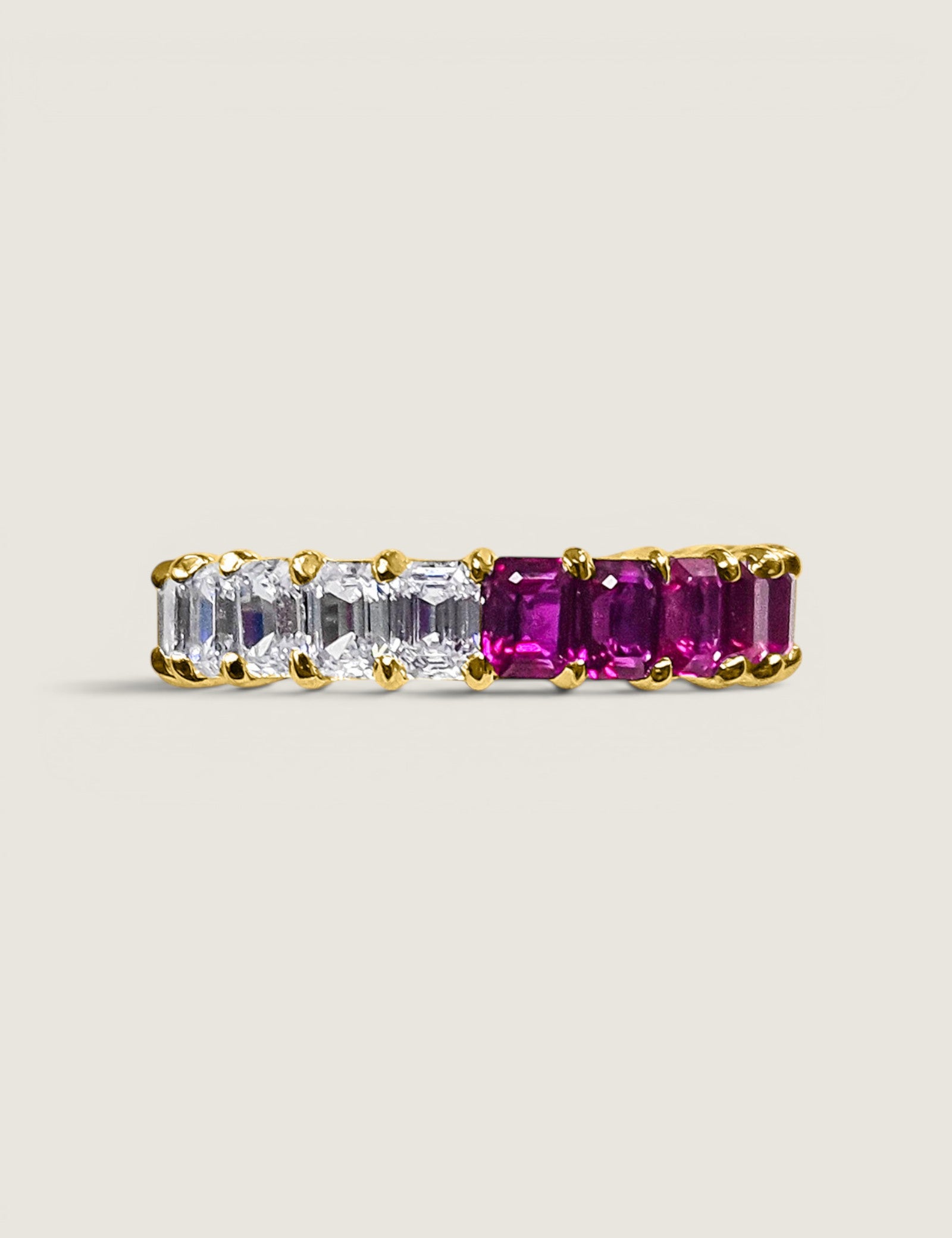 Ruby Contrast Eternity Band (4.6 TCW) | Modern Diamond