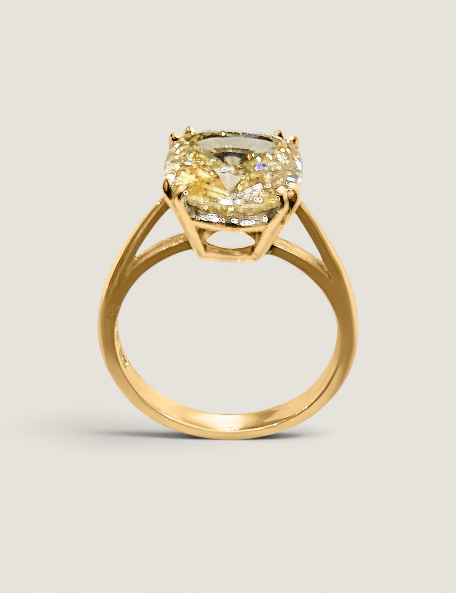 CUSHION CUT SOLITAIRE(10MM) F1057CU-CAN-14K