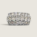 Three Row Oval & Round Eternity Band