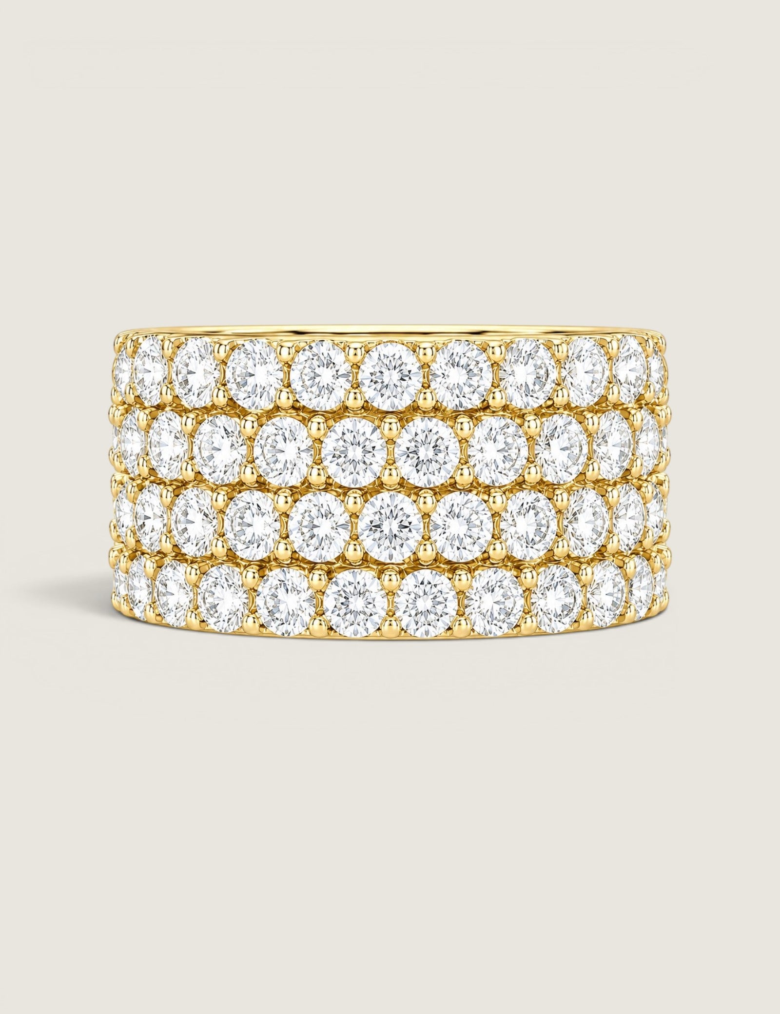 Four Row Round Eternity Band (4.8 TCW)