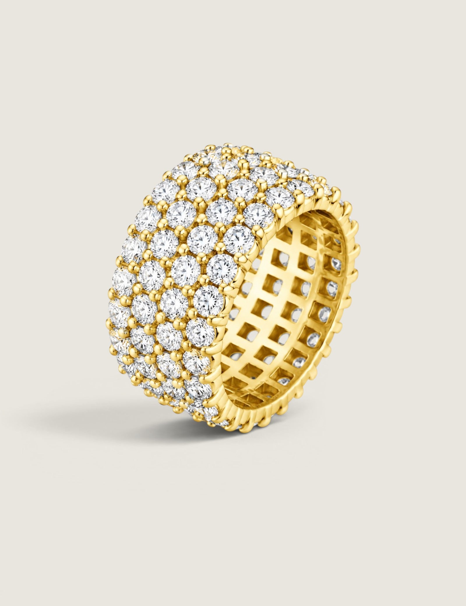 Four Row Round Eternity Band (4.8 TCW)