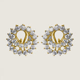 Tiffany Inspired Swirl Earrings (2.8 TCW)
