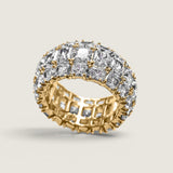 Three Row Radiant Eternity Band (9.25 TCW)