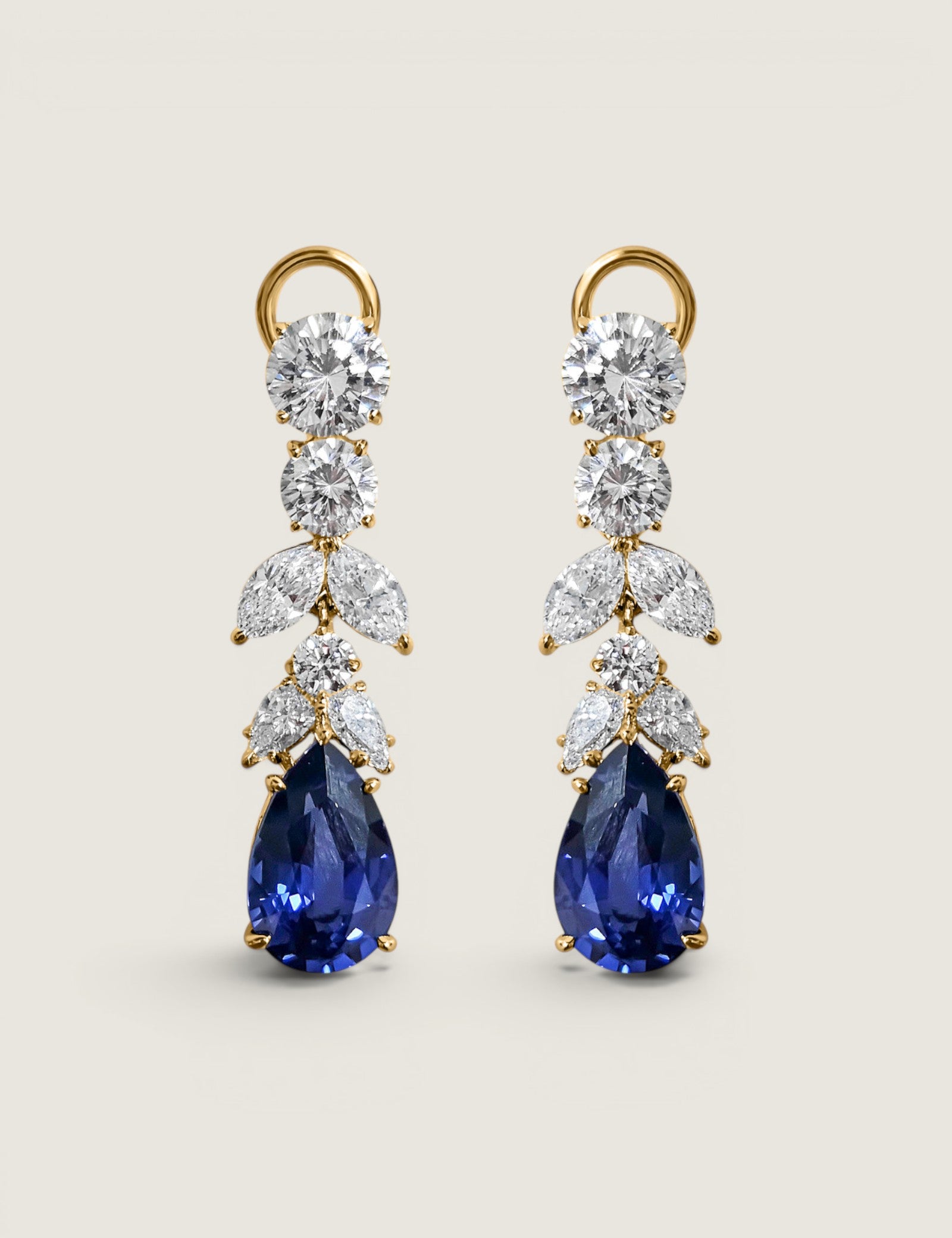 Sapphire Reverie Drop Earrings (20.7 TCW)