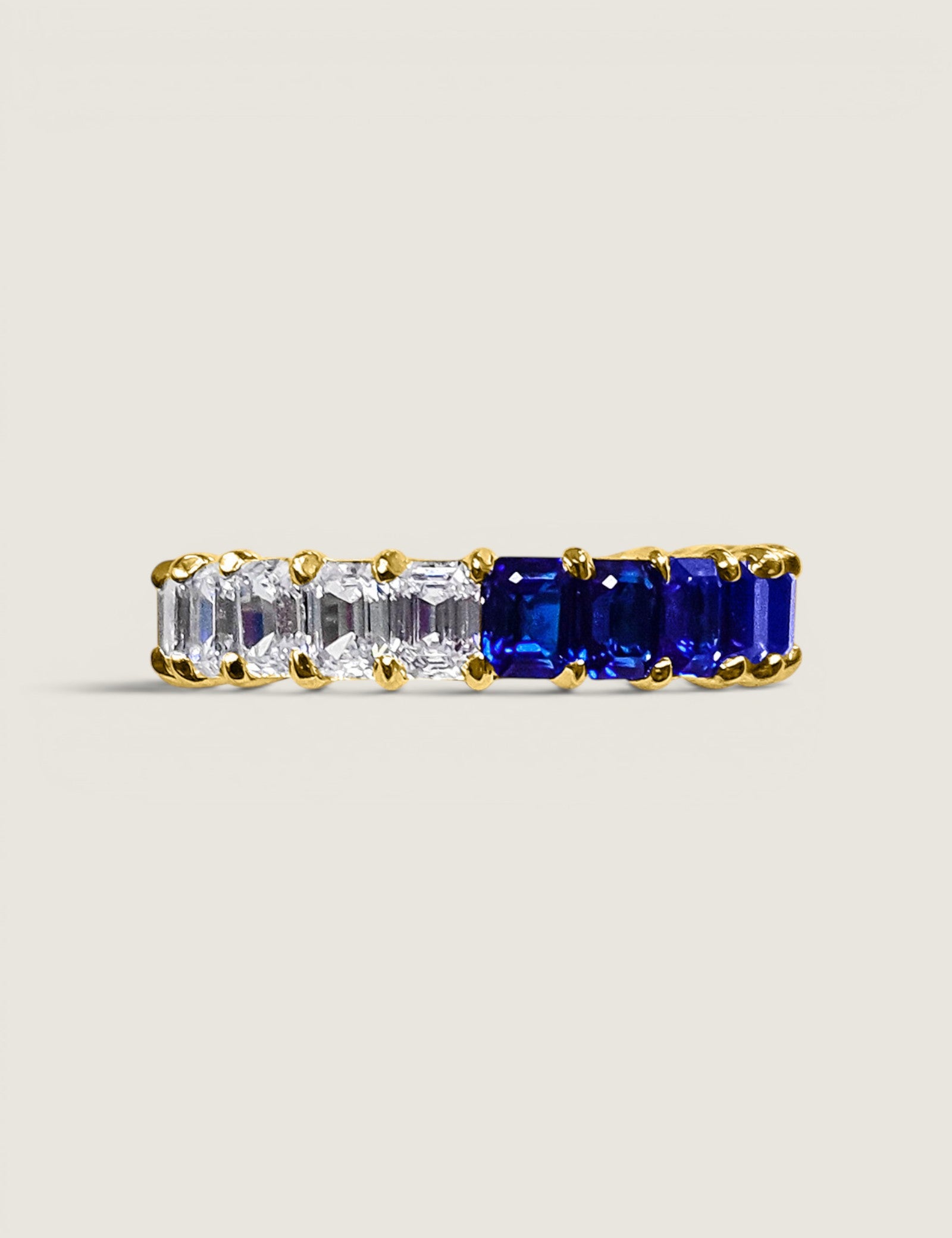 Sapphire Contrast Eternity Band (4.6 TCW)