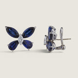Sapphire Butterfly Stud Earrings (5.5 TCW)