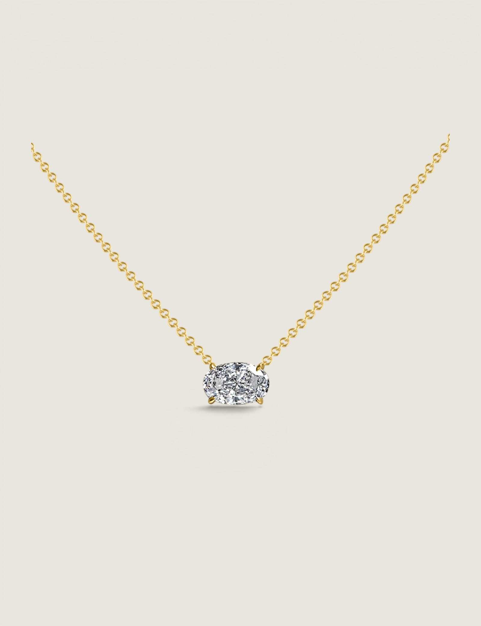 East West Oval Pendant (4 TCW)