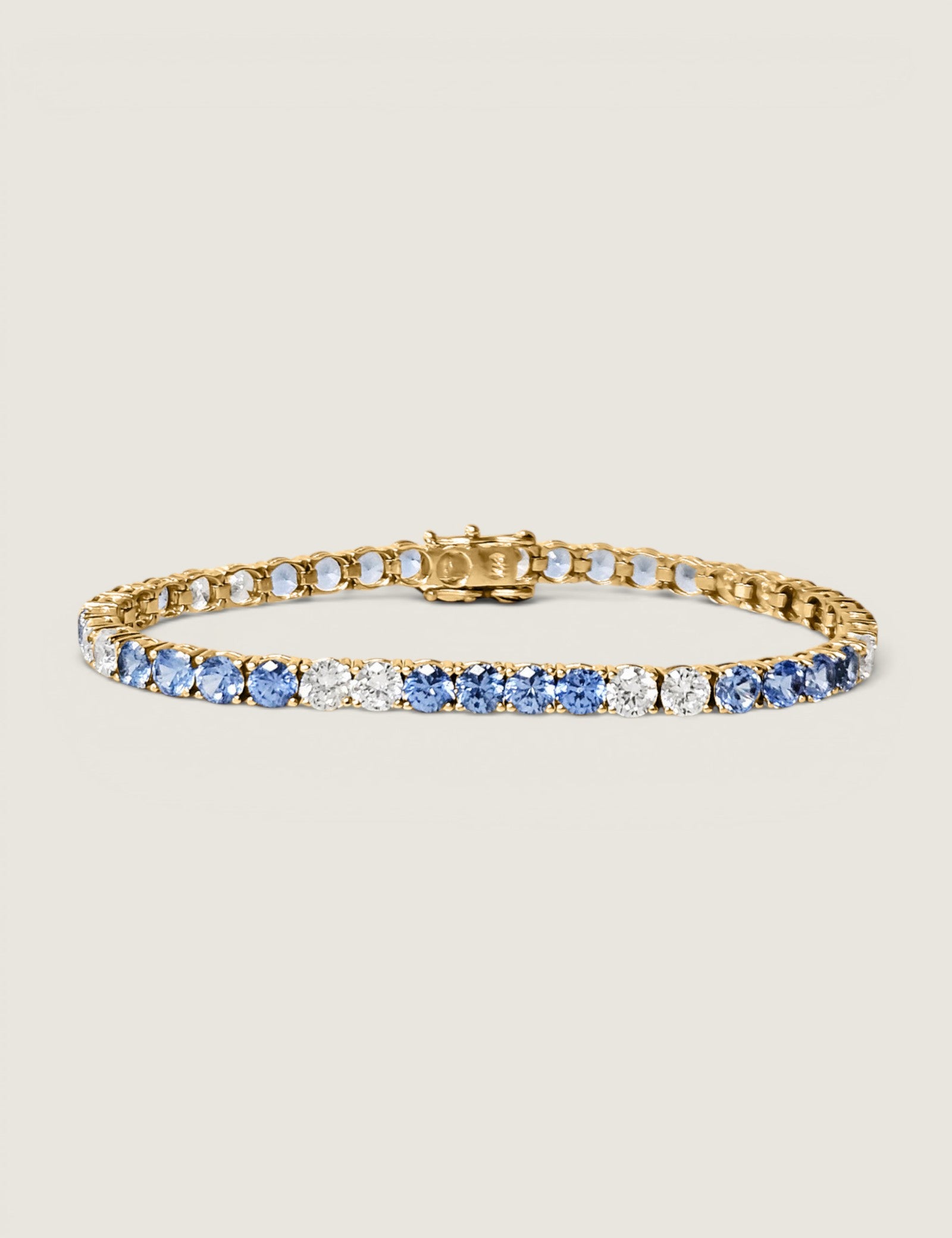 Azure Alternating Tennis Bracelet (10 TCW)