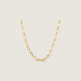 Oval Hammered Link Necklace
