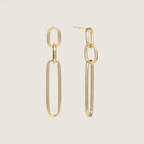 Triple Oval Interlinked Hoop Earrings