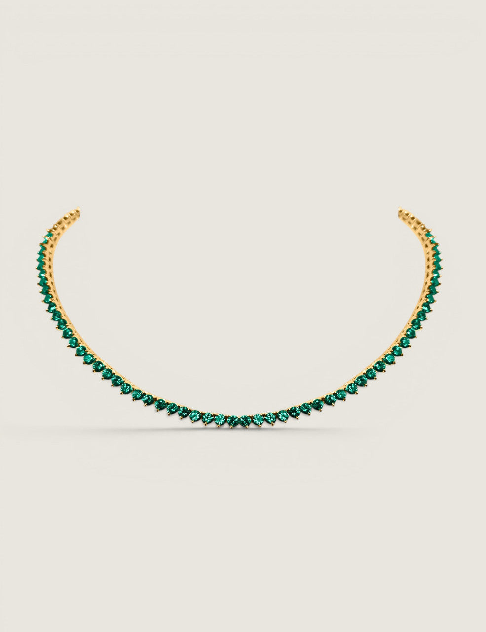 The Emerald Riviera Tennis Necklace