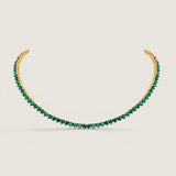 The Emerald Riviera Tennis Necklace