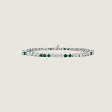 Confetti Emerald Tennis Bracelet