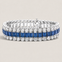 The Sapphire Riviera Statement Bracelet - Fantasia by DeSerio