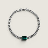 Emerald Statement Chain Bracelet