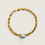 Emerald Cut Statement Chain Bracelet