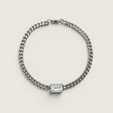 Emerald Cut Statement Chain Bracelet