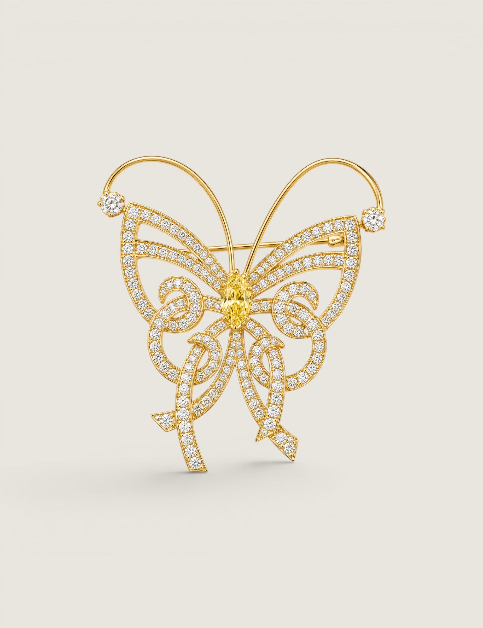 Open Butterfly Brooch (5.5 TCW)