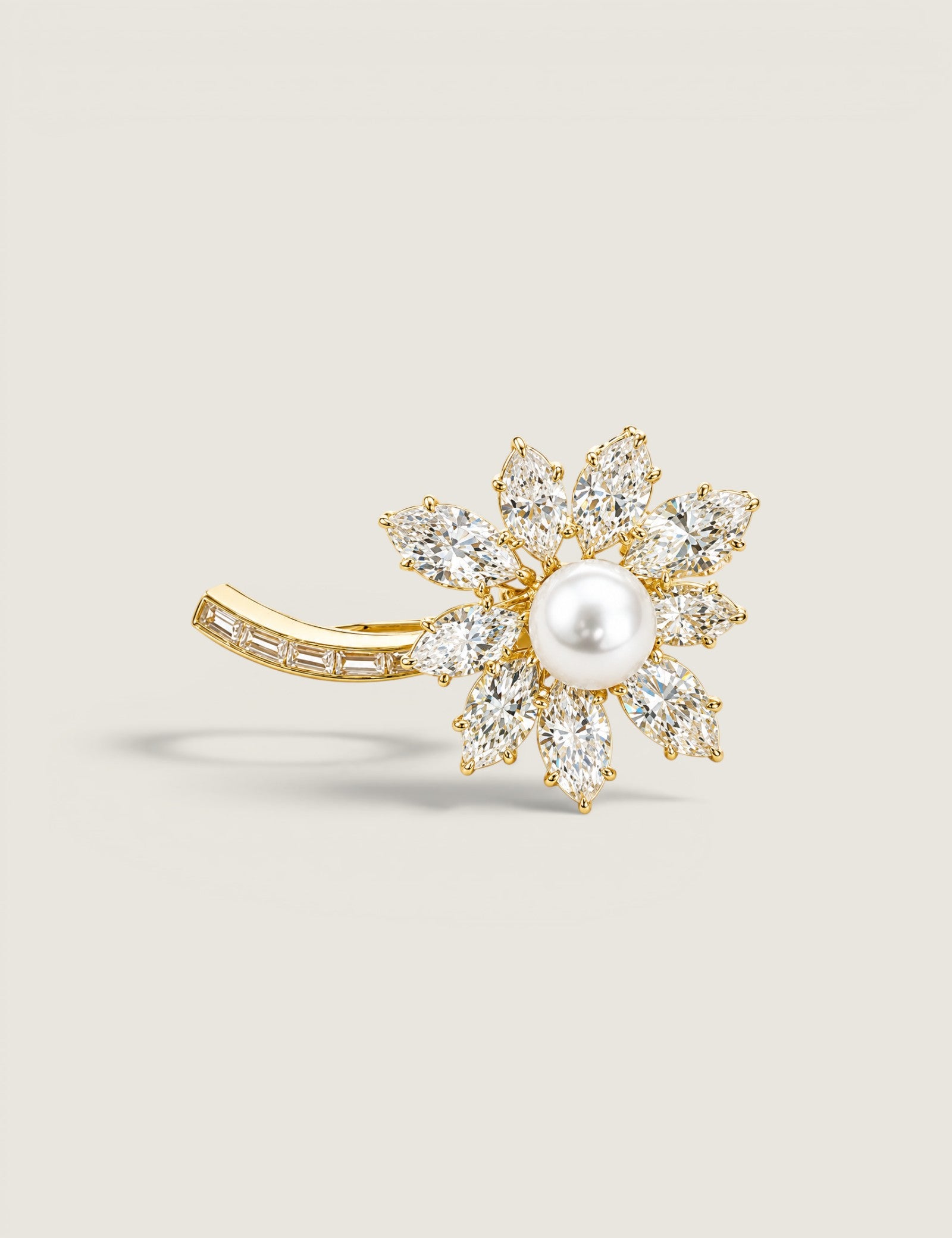 The Fleur Perle Brooch