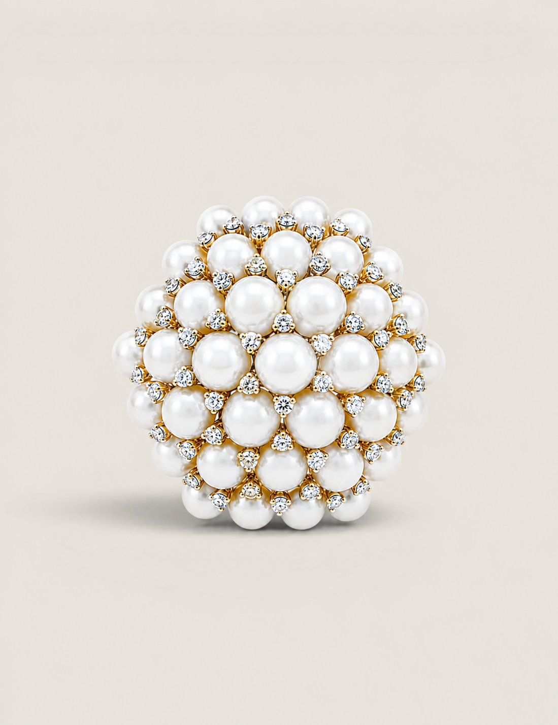 PEARL CLUSTER BROOCH