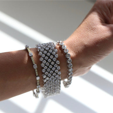 Round Brilliant Tube Bracelet (7.8 TCW)