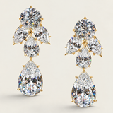 Pear-Cut Cluster Drop Earrings (23.5 TCW)